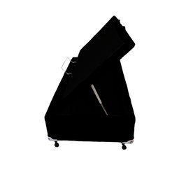 Cama Box Baú Castor Solteiro Corano Preto 88x188x35cm - 1
