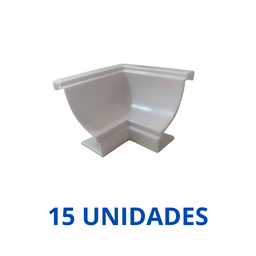 Kit/15 Cantos Interno Branco para Moldura de Pvc - 4