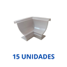 Kit/15 Cantos Interno Branco para Moldura de Pvc - 4