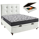 Ver imagem 1 de Kit Cama Box Bau + Cabeceira + Colchão Casal D33 - Iso100 - Ortobom