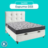 Kit Cama Box Bau + Cabeceira + Colchão Casal D33 - Iso100 - Ortobom - 4