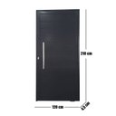 Ver imagem 4 de Porta Pivotante de Alumínio 210 X 120cm com Puxador Veneza Esquadrias Bergamo Abertura Direita