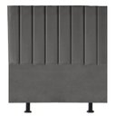 Ver imagem 1 de Cabeceira Cama Box Solteiro Queem Estofada Carla 100cm Linho:cinza Escuro