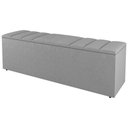 Ver imagem 2 de Cabeceira E Baú Cama Box King Size Grace 195cm Suede Cinza