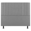 Ver imagem 3 de Cabeceira E Baú Cama Box King Size Grace 195cm Suede Cinza