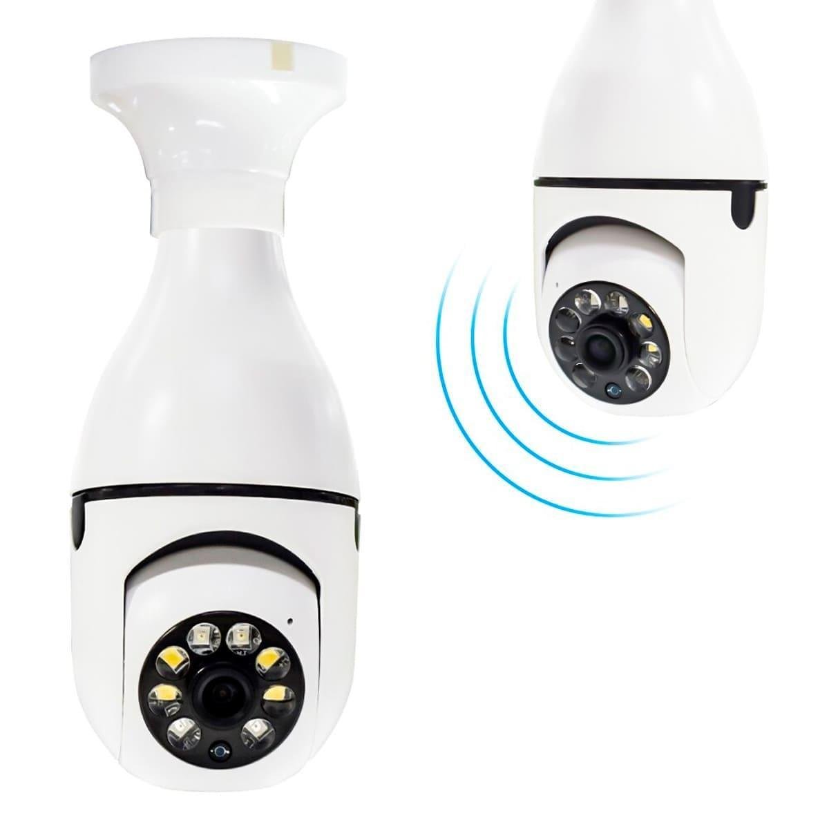 Câmera Lâmpada de Segurança Infravermelho Wifi Prova Dagua - 9