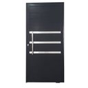 Ver imagem 2 de Porta Pivotante de Alumínio 210 X 120cm com Friso Veneza Esquadrias Bergamo Abertura Direita