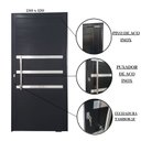 Ver imagem 4 de Porta Pivotante de Alumínio 210 X 120cm com Friso Veneza Esquadrias Bergamo Abertura Direita