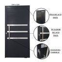 Ver imagem 3 de Porta Pivotante de Alumínio 210 X 120cm com Friso Veneza Esquadrias Bergamo Abertura Direita