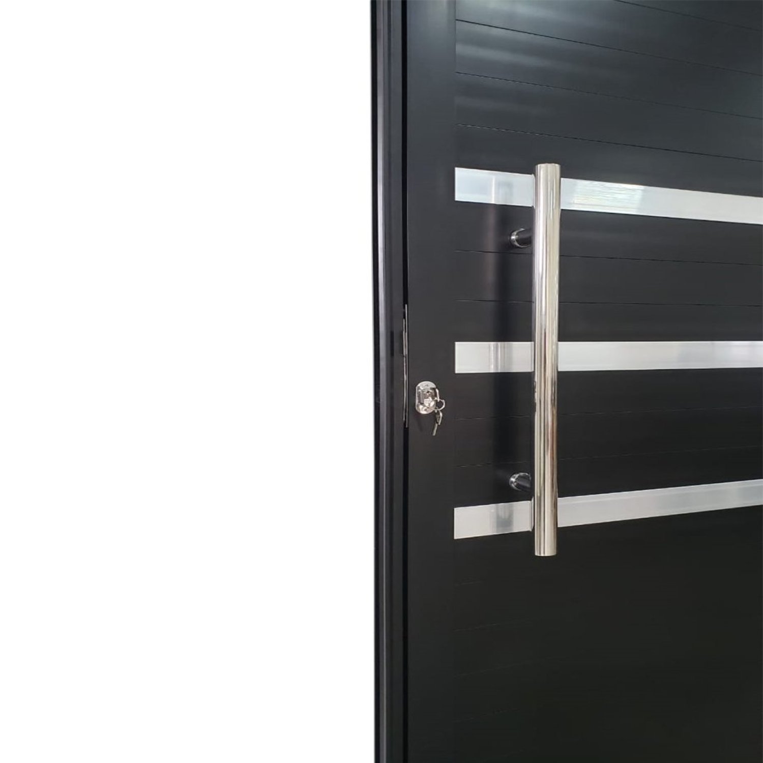 Porta Pivotante de Alumínio 210 x 120cm com Friso Veneza Esquadrias Bergamo - 7