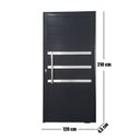 Ver imagem 5 de Porta Pivotante de Alumínio 210 X 120cm com Friso Veneza Esquadrias Bergamo Abertura Esquerda