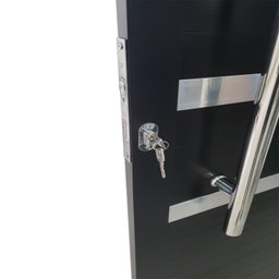 Porta Pivotante de Alumínio 210 x 120cm com Friso Veneza Esquadrias Bergamo - 6