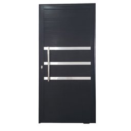 Porta Pivotante de Alumínio 210 x 120cm com Friso Veneza Esquadrias Bergamo - 2