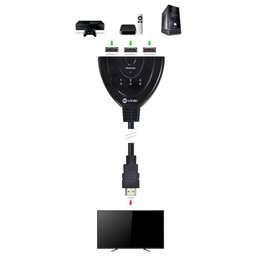 Switch Hdmi 3 Entradas e 1 Saida 1.3v com Suporte 3d e 1080p - 3