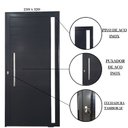 Ver imagem 4 de Porta Pivotante de Alumínio 210 X 120cm com Visor Veneza Esquadrias Bergamo