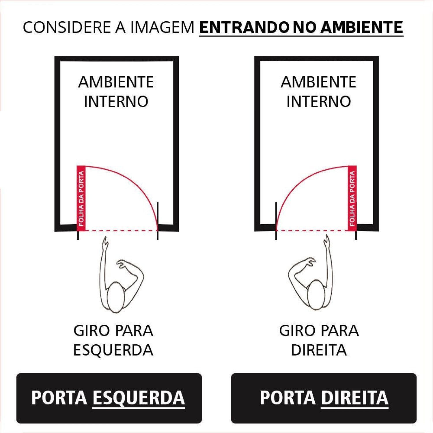 Porta Pivotante de Alumínio 210 x 120cm com Visor Veneza Esquadrias Bergamo - 3