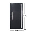 Ver imagem 5 de Porta Pivotante de Alumínio 210 X 120cm com Visor Veneza Esquadrias Bergamo Abertura Direita