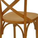 Ver imagem 4 de Kit 4 Cadeira De Jantar Katrina X Espanha Madeira Maciça Assento Anatômico - Mel