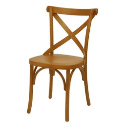 Kit 4 Cadeira De Jantar Katrina X Espanha Madeira Maciça Assento Anatômico - Mel - 2