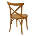 Ver imagem 3 de Kit 4 Cadeira De Jantar Katrina X Espanha Madeira Maciça Assento Anatômico - Mel