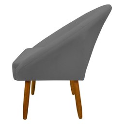 Poltrona Decorativa para Sala Recepção Manicure Consultório Stella Suede - 5