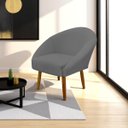 Ver imagem 1 de Poltrona Decorativa para Sala Recepção Manicure Consultório Stella Suede