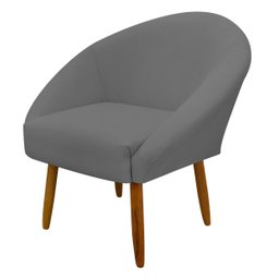 Poltrona Decorativa para Sala Recepção Manicure Consultório Stella Suede - 1