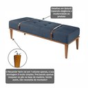 Ver imagem 6 de Recamier de Madeira Eucalipto, Estofado e Cinto de Couro Yarin 