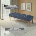 Ver mais imagens de Recamier de Madeira Eucalipto, Estofado e Cinto de Couro Yarin 