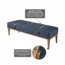 Ver imagem 5 de Recamier de Madeira Eucalipto, Estofado e Cinto de Couro Yarin 