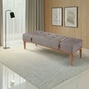 Ver imagem 1 de Recamier de Madeira Eucalipto, Estofado e Cinto de Couro Yarin 