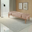 Ver imagem 1 de Recamier de Madeira Eucalipto, Estofado e Cinto de Couro Yarin