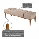 Ver imagem 6 de Recamier de Madeira Eucalipto, Estofado e Cinto de Couro Yarin 