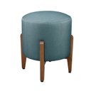 Ver imagem 5 de Puff Redondo de Madeira Eucalipto e Estofado Otávio