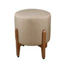 Ver imagem 2 de Puff Redondo de Madeira Eucalipto e Estofado Otávio
