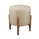 Ver imagem 5 de Puff Redondo de Madeira Eucalipto e Estofado Otávio