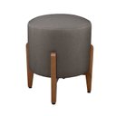 Ver imagem 5 de Puff Redondo de Madeira Eucalipto e Estofado Otávio