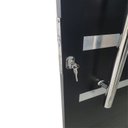 Ver imagem 5 de Porta Pivotante de Alumínio 210 X 100cm com Friso e Vidro Veneza Esquadrias Bergamo Abertura Direita