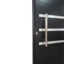 Ver imagem 6 de Porta Pivotante de Alumínio 210 X 100cm com Friso e Vidro Veneza Esquadrias Bergamo Abertura Direita