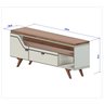 Rack Para Tvs até 65 Pol Sevilha Design Curvo e com Frisos Decorativos 1 Porta 1 Gaveta - 3