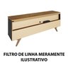 Rack Para Tvs até 65 Pol Sevilha Design Curvo e com Frisos Decorativos 1 Porta 1 Gaveta - 6