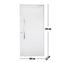 Ver imagem 5 de Porta Pivotante de Alumínio 210 X 100cm com Puxador Linha 30 Esquadrias Bergamo Abertura Direita