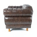 Ver imagem 4 de Kit 2 poltronas Chesterfield Capitonê Elisabeth Corano Marrom Decoração, Recepção, Salas de Tv e Est