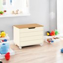 Ver imagem 1 de Bau Caixa de Brinquedos Toys com Tampa e Rodizios Off com Freijo
