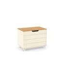 Ver imagem 2 de Bau Caixa de Brinquedos Toys com Tampa e Rodizios Off com Freijo