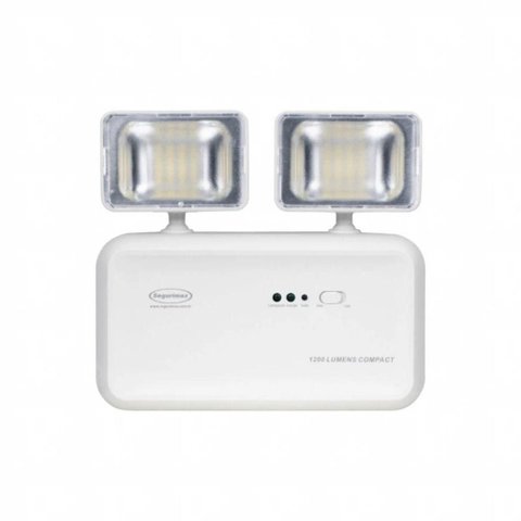 Iluminacao de Emergencia Segurimax Led 1200 2 Farois