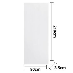 Folha de Porta Sólida Madeira Lisa 210x80cm Espessura 3,5cm Germano - 3