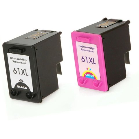 Kit Cartucho de Tinta Compatível 61xl 61 para Hp 1000 J110 1050 1051 1010 2050 2500 2540
