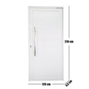 Ver imagem 5 de Porta Pivotante de Alumínio 210 X 120cm com Puxador Linha 30 Esquadrias Bergamo Abertura Direita