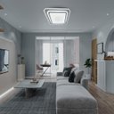 Ver imagem 2 de Plafon Sobrepor Led 45w 40x40cm 3 Temperatura de Cor Moderno Bivolt